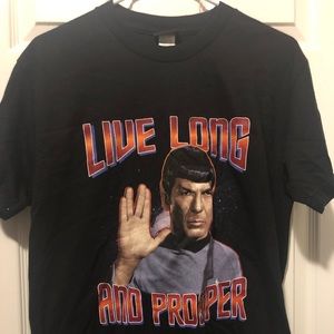 Star Trek Mr. Spock Live Long & Prosper T-Shirt XS